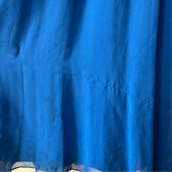 Aidan Mattox Blue Strappy Gown Size 12 – Formal Dress with Cutouts | summer maxi - Picture 13 of 15